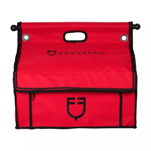Equestro táska merev fogantyúval - burgundi