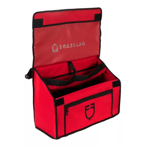 Equestro táska merev fogantyúval - burgundi