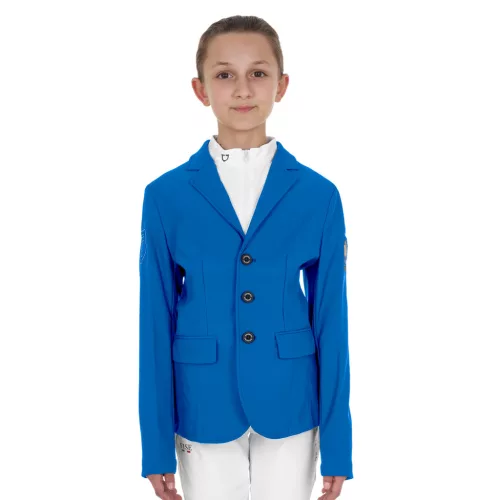Gyerek unisex háromgombos versenyzakó Equestro X FISE