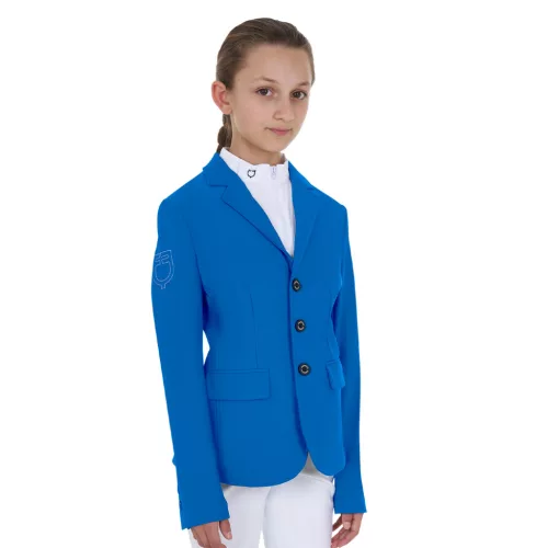 Gyerek unisex háromgombos versenyzakó Equestro X FISE