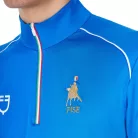 Férfi edzőpóló olasz zászlós cipzárral Equestro X FISE