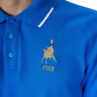 Férfi háromgombos edzőpóló Equestro X FISE