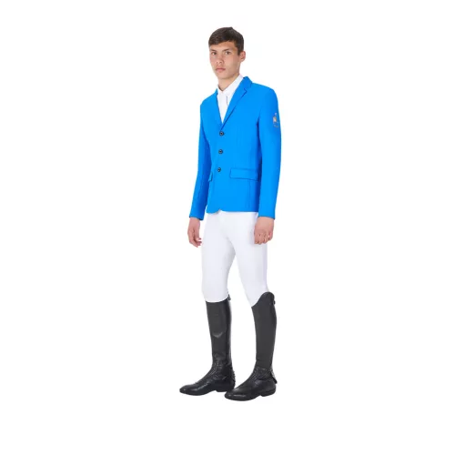 Férfi háromgombos versenyzakó Equestro X FISE
