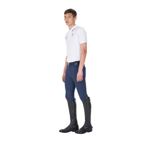 Férfi három gombos edzőpóló Equestro X FISE