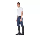 Férfi háromgombos edzőpóló Equestro X FISE