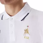 Férfi háromgombos edzőpóló Equestro X FISE