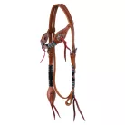 Deluxe WESTERN kantár, one size, természetes