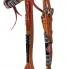 Deluxe WESTERN kantár, one size, természetes