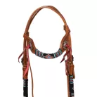 Deluxe WESTERN kantár, one size, természetes