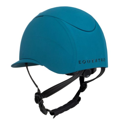 Női sisak széles árnyékolóval és dombornyomott logóval