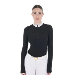 Női slim fit versenypóló hálós betétekkel