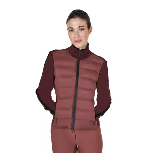 Equestro Női nylon és kötött dzseki zipzárral