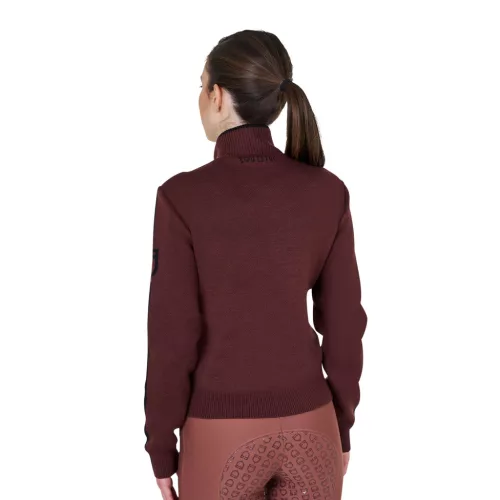 Equestro Női nylon és kötött dzseki zipzárral