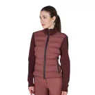 Equestro Női nylon és kötött dzseki zipzárral
