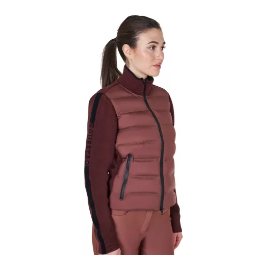 Equestro Női nylon és kötött dzseki zipzárral