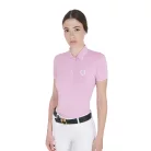 Equestro Női slim fit polo felső légáteresztő anyagból