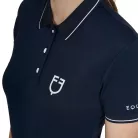 Equestro Női slim fit polo felső légáteresztő anyagból