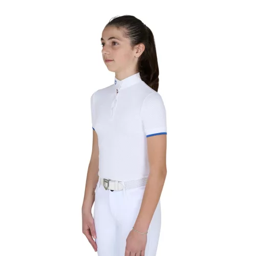 Lányok slim fit lélegző versenypóló