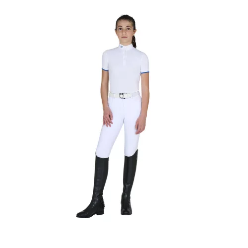 Lányok slim fit lélegző versenypóló