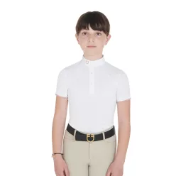 Lányok slim fit lélegző versenypóló