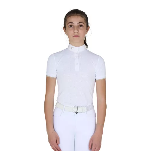 Lányok slim fit lélegző versenypóló