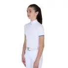 Lány slim fit lélegző versenypóló