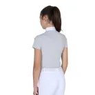 Lány slim fit versenypóló cipzárral