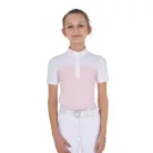 Lányok slim fit verseny pólója perforált anyaggal