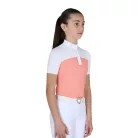 Lányok slim fit versenypóló perforált anyagból