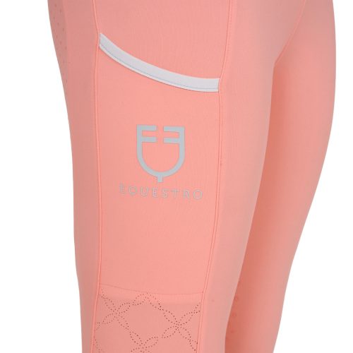 Lány leggings perforált díszítéssel