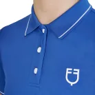 Equestro Gyerekeknek szánt slim fit polo póló antibakteriális technikai anyagból