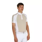 Férfi slim fit versenypóló négy gombbal