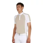 Férfi slim fit versenypóló négy gombbal