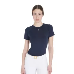 Equestro Női karcsú szabású technikai edzőpóló