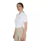Equestro Női slim fit polo felső légáteresztő anyagból