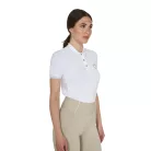 Equestro Női slim fit polo felső légáteresztő anyagból
