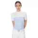 Női slim fit póló technikai anyagból és hálós betétekkel