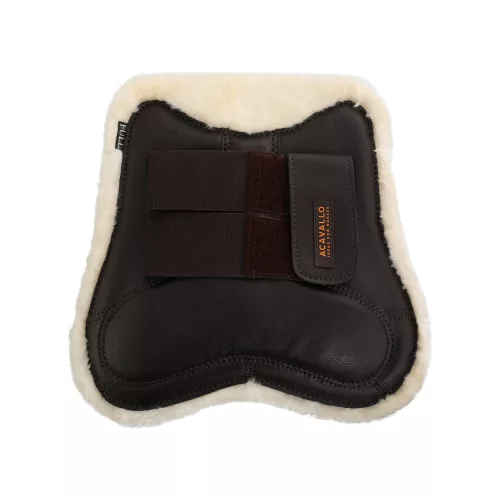 Acavallo Eco-Leather ínvédő - sötétbarna, Póni