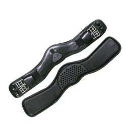 Acavallo Leather anatómiai heveder - fekete, 80 cm