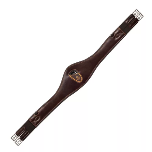 Anatómiai ugróheveder borjúbőrből, 120 cm, fekete