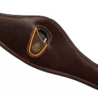 Anatómiai ugróheveder borjúbőrből, 140 cm, sötét barna