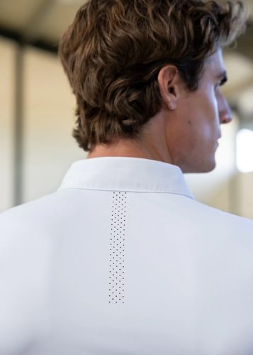 Maximilian Active férfi rövid ujjú versenying -fehér, S