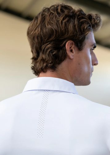 Maximilian Active férfi hosszú ujjú versenying - fehér, M