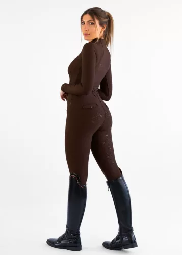 Maximilian Pro Riding Leggings (csokoládé)
