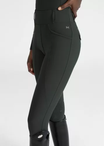 MAXIMILIAN Pro Riding Leggings (Full Grip) - Hunter Green, XS