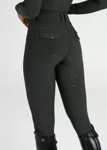 MAXIMILIAN Pro Riding Leggings (Full Grip) - Hunter Green, M