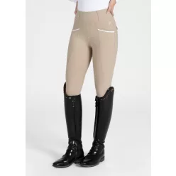 MAXIMILIAN Pro Riding Leggings (Full Grip) - Beige, XXS