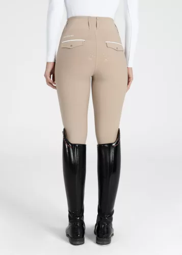 MAXIMILIAN Pro Riding Leggings (Full Grip) - Beige, XXS