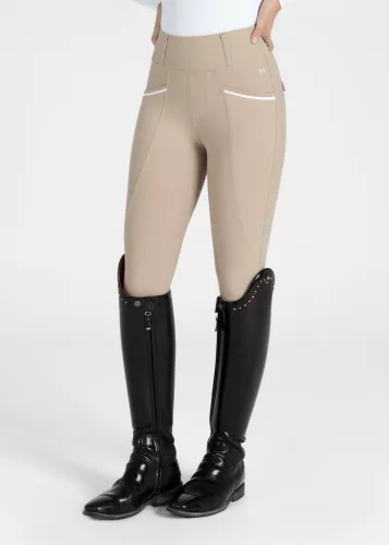MAXIMILIAN Pro Riding Leggings (Full Grip) - Beige, S