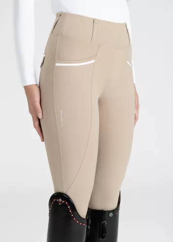 MAXIMILIAN Pro Riding Leggings (Full Grip) - Beige, S